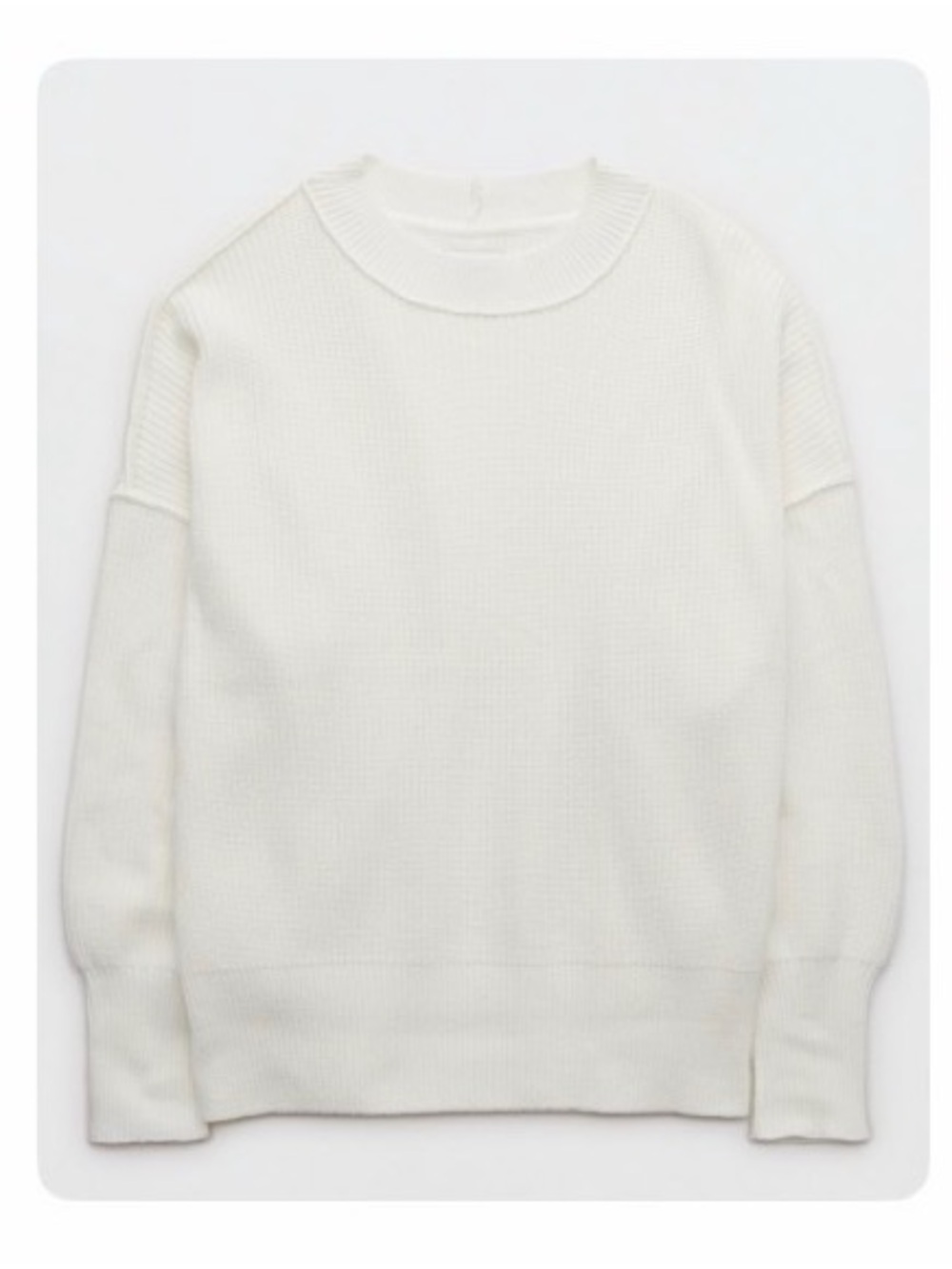 aerie Beyond Sweater Soft Muslin Color